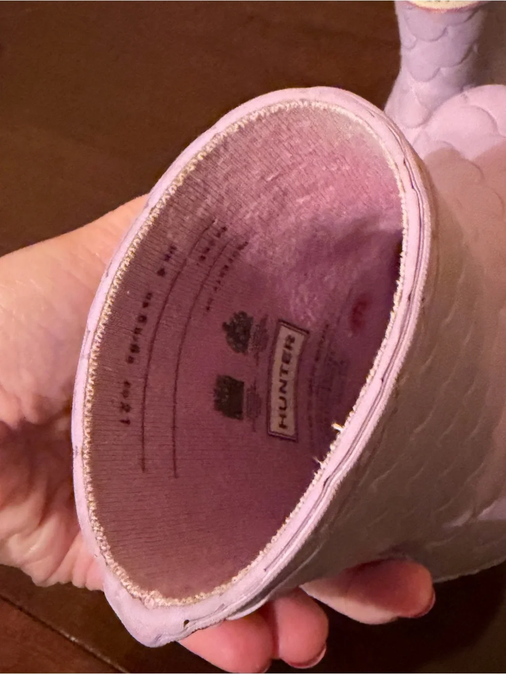 Hunter Kids Lavender/mermaid Rain Boots